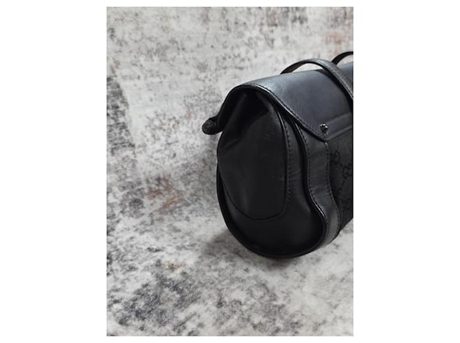 Gucci Bamboo Bullet Borsa Pelle Nera Nero - vista 6
