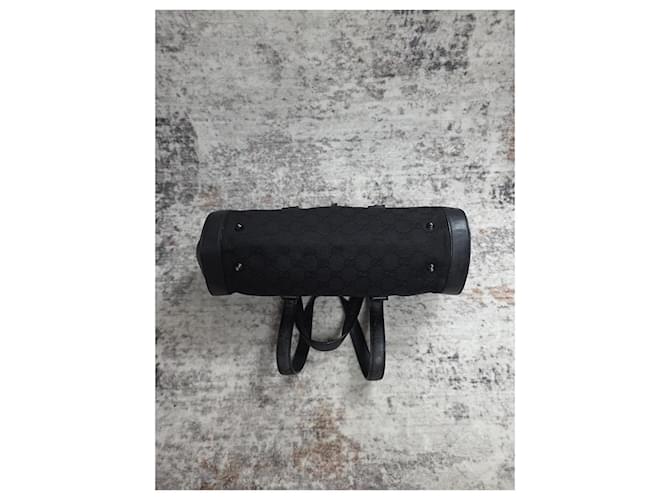 Gucci Bamboo Bullet Borsa Pelle Nera Nero - vista 8