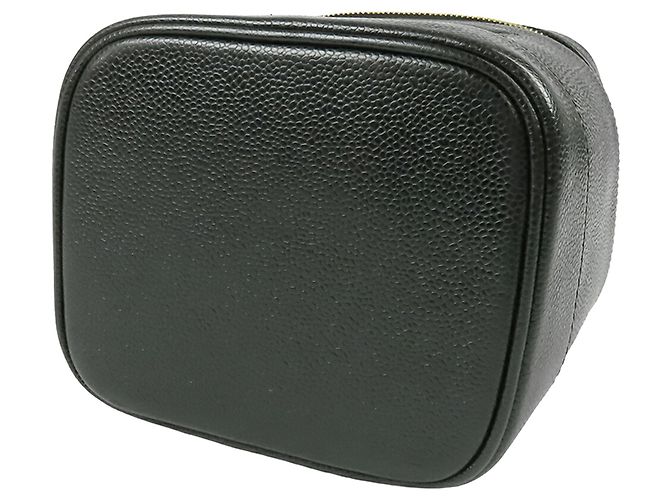 Vanity Beauty Case Chanel CC Caviar nero - vista 3