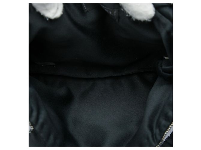 Borsa da sera Mini Sequins Trompe l oeil Chanel Nera Nero - vista 4