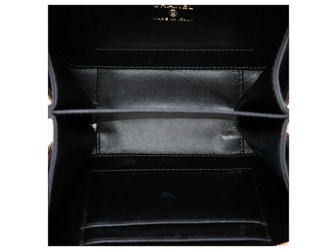 Borsa a tracolla Chanel Mini Caviar CC Filigree Beige - vista 4