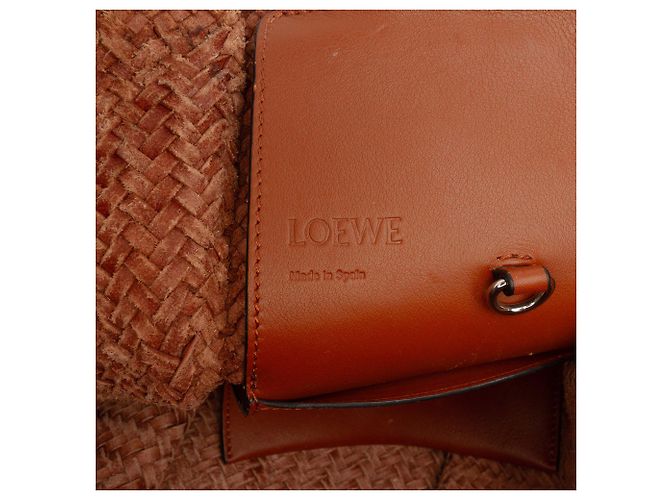 Borsa a mano LOEWE Hammock Medium in vitello intrecciato marrone - vista 4