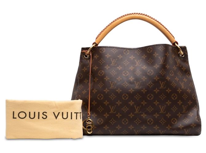 Borsa Hobo Louis Vuitton Monogram Artsy MM Marrone - vista 7