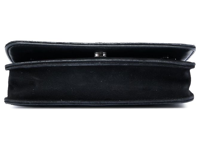 Borsa a tracolla Chanel Cocostellar Wallet on Chain in camoscio matelassé nero - vista 3