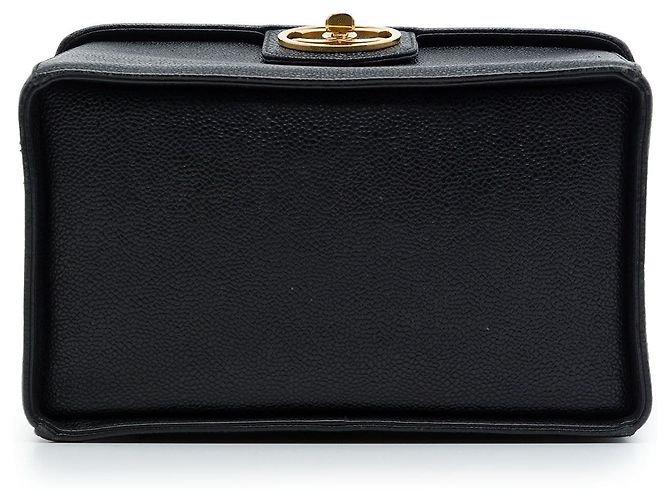 Borsa Vanity Chanel CC Caviar nera Nero - vista 3