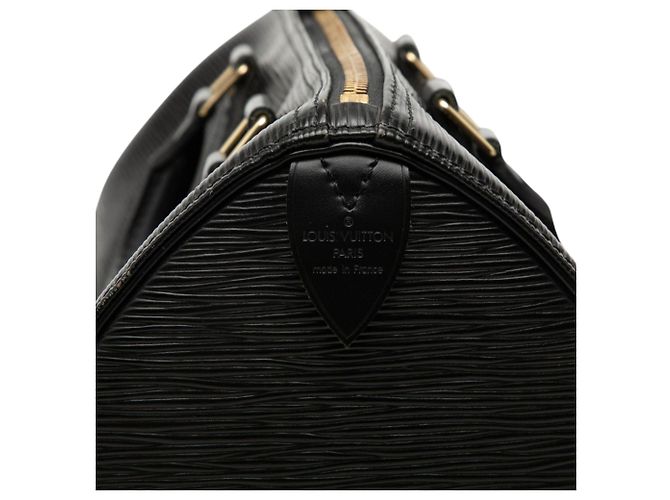 Borsa Boston Louis Vuitton Epi Speedy 25 Nera Nero - vista 5