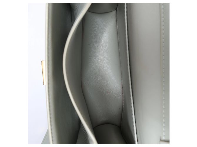 Céline Borsa a tracolla in pelle Celine Classic Box Small in verde - vista 10