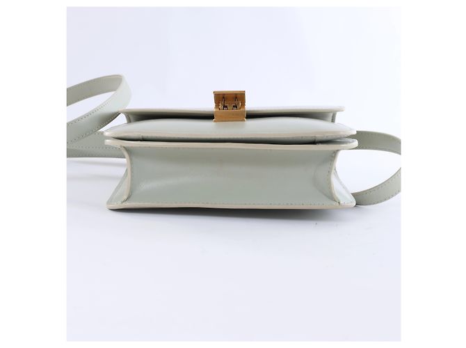 Céline Borsa a tracolla in pelle Celine Classic Box Small in verde - vista 6