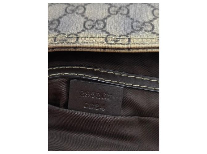 Gucci Sacoche en Toile GG Supreme Beige - vue 14