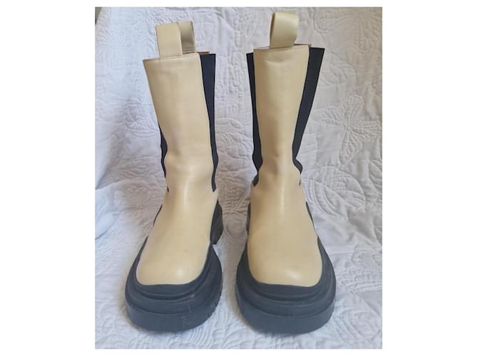 Autre Marque Alias Mae Pixie Botines Chelsea Negro Beige - vista 3