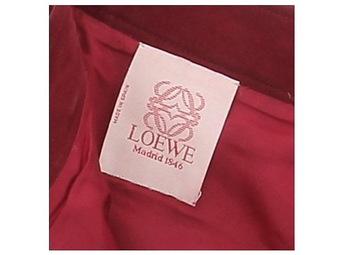Loewe Pantalones de gamuza burdeos - vista 5