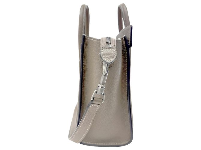 Céline Borsa a mano Celine Luggage Nano Shopper Beige - vista 4