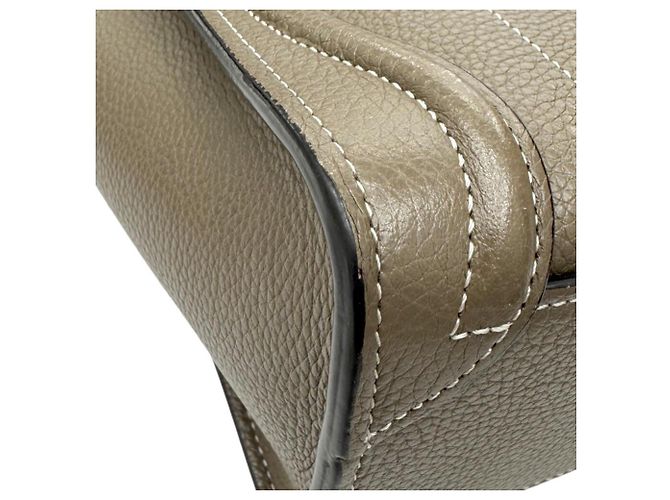 Céline Borsa a mano Celine Luggage Nano Shopper Beige - vista 6