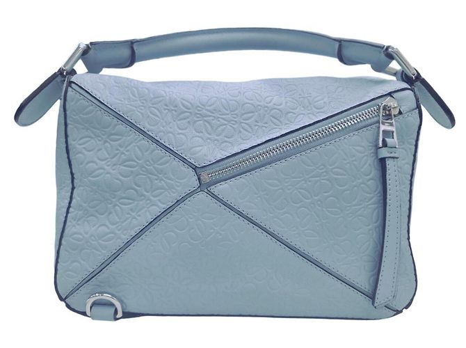 Borsa Loewe Puzzle Small in vitello Mint Green Verde - vista 2