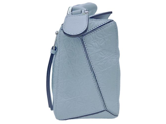 Borsa Loewe Puzzle Small in vitello Mint Green Verde - vista 4