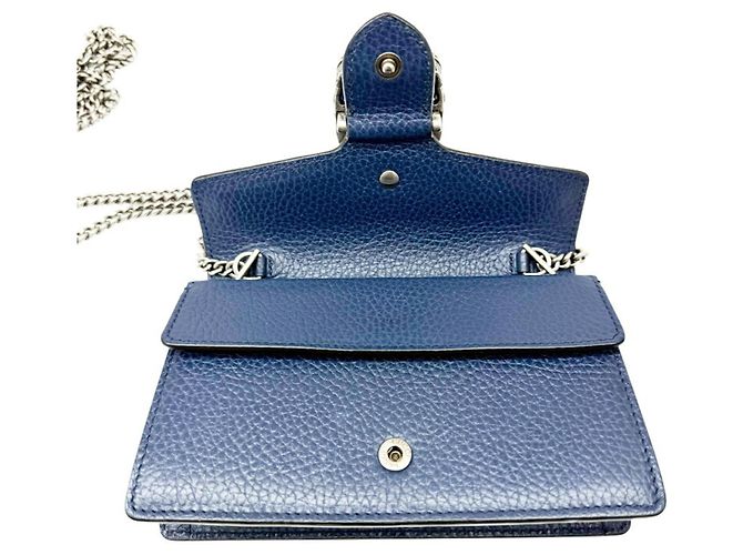 Borsa a tracolla con catena Gucci Dionysus Blu Blu navy - vista 7