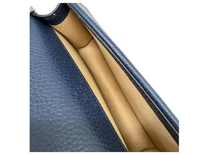 Borsa a tracolla con catena Gucci Dionysus Blu Blu navy - vista 9