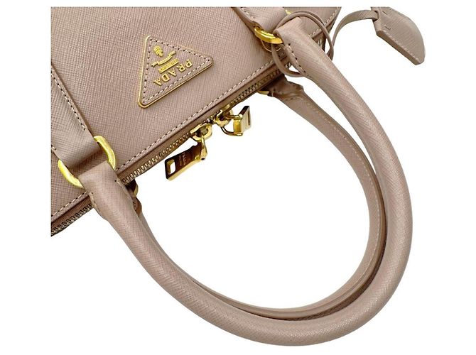 Prada Saffiano Promenade Small Shoulder Bag Beige - vista 10