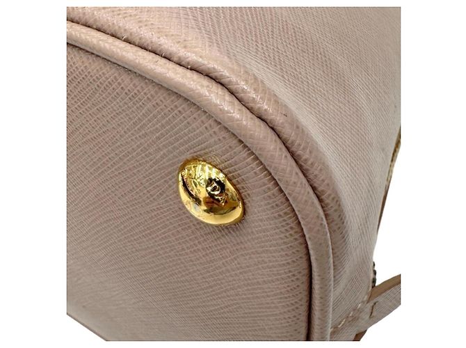 Prada Saffiano Promenade Small Shoulder Bag Beige - vista 7