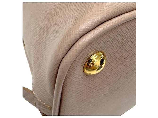 Prada Saffiano Promenade Small Shoulder Bag Beige - vista 8