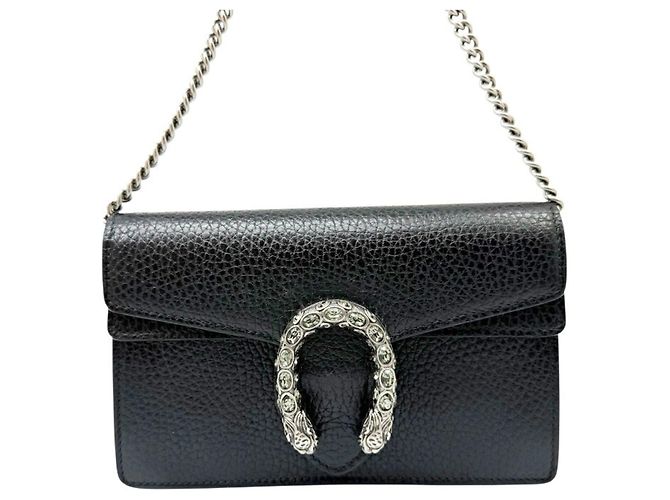 Mini Borsa a Tracolla con Catena Gucci Dionysus Nero - vista 2