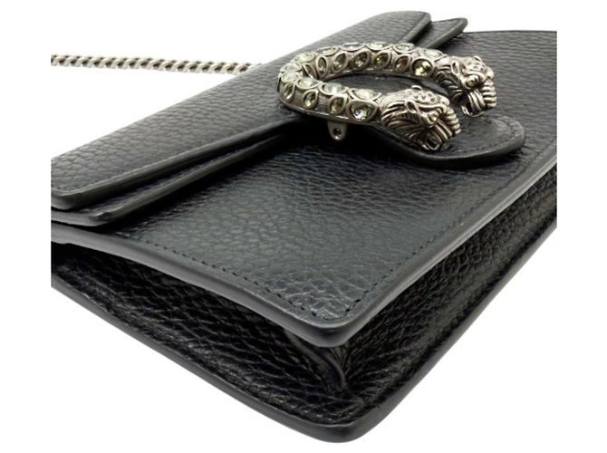 Mini Borsa a Tracolla con Catena Gucci Dionysus Nero - vista 5