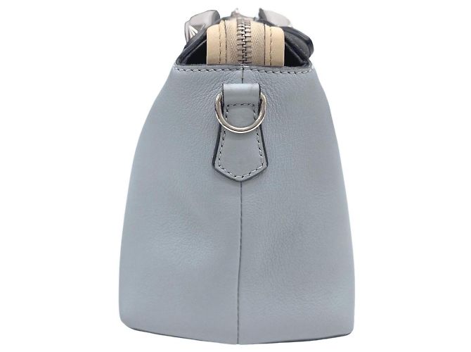 Borsa a tracolla Fendi By The Way Medium Blu chiaro - vista 3