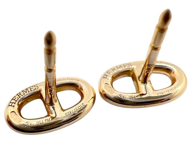 Hermès Orecchini HERMES Chaine d'Ancre Farandole D'oro - vista 4