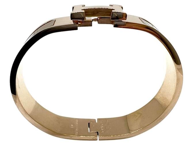 Hermès Bracciale HERMES Clic Clack PM Marrone D'oro - vista 4
