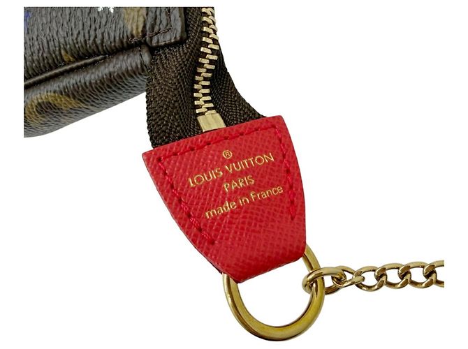Louis Vuitton Monogram Vivienne Holiday Mini Pochette Accessoires Marrone Multicolore Monogramma - vista 9