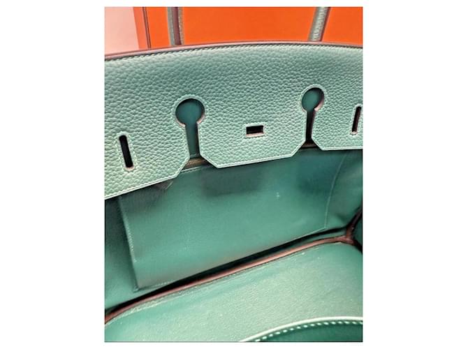 Borsa Hermès Birkin 40 Togo Verde - vista 12