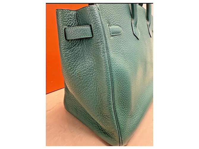 Borsa Hermès Birkin 40 Togo Verde - vista 13