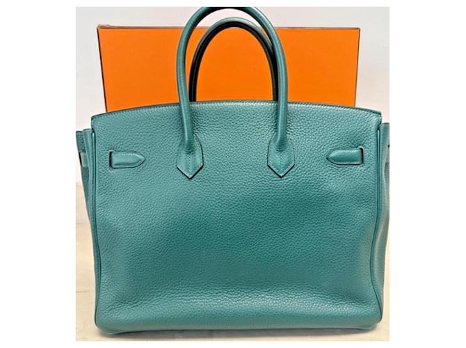 Borsa Hermès Birkin 40 Togo Verde - vista 16
