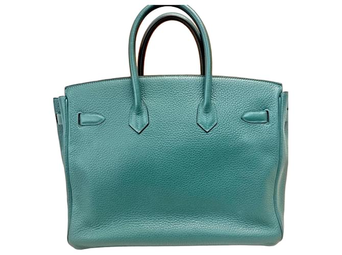 Borsa Hermès Birkin 40 Togo Verde - vista 2
