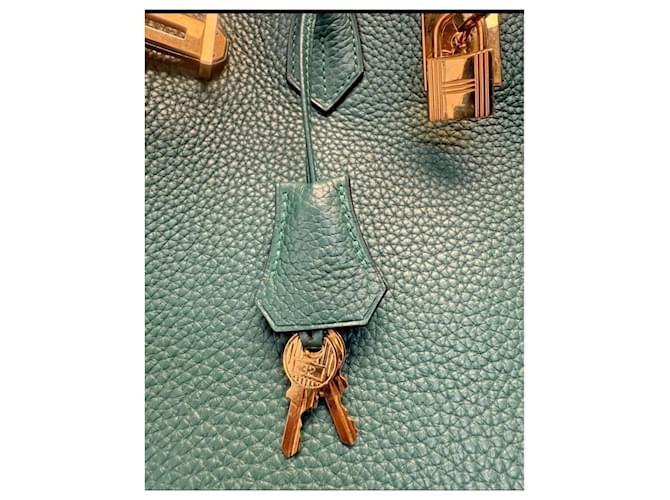 Borsa Hermès Birkin 40 Togo Verde - vista 8