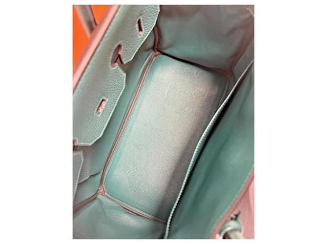 Borsa Hermès Birkin 40 Togo Verde - vista 9