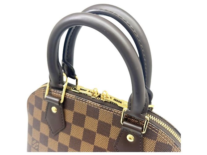 Borsa a tracolla Louis Vuitton Damier Alma BB Marrone Damier ebene - vista 10