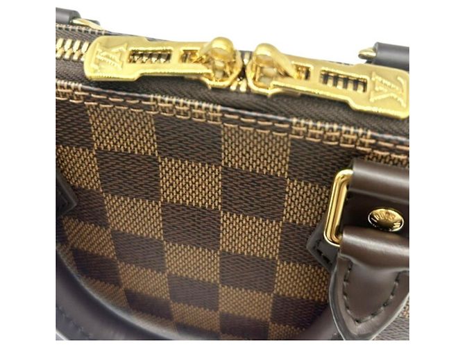 Borsa a tracolla Louis Vuitton Damier Alma BB Marrone Damier ebene - vista 14