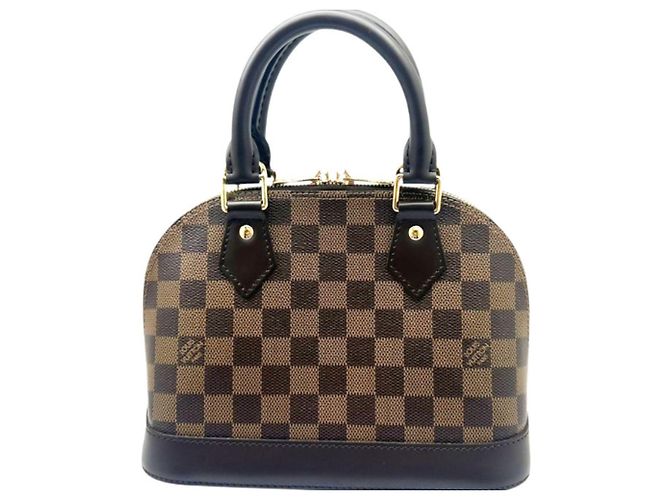 Borsa a tracolla Louis Vuitton Damier Alma BB Marrone Damier ebene - vista 2