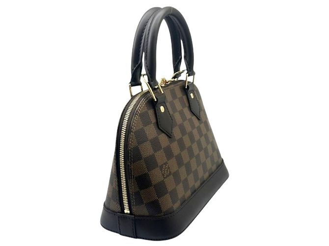 Borsa a tracolla Louis Vuitton Damier Alma BB Marrone Damier ebene - vista 4