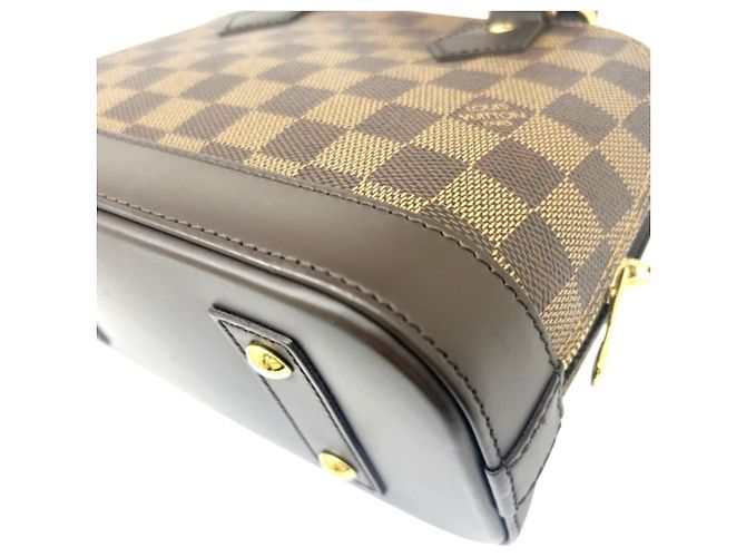 Borsa a tracolla Louis Vuitton Damier Alma BB Marrone Damier ebene - vista 8