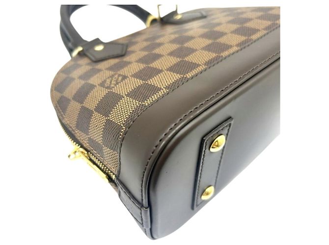 Borsa a tracolla Louis Vuitton Damier Alma BB Marrone Damier ebene - vista 9