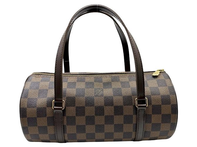 Borsa Louis Vuitton Damier Papillon 26 Marrone Damier ebene - vista 2