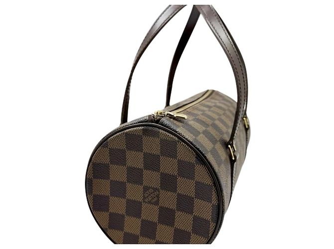 Borsa Louis Vuitton Damier Papillon 26 Marrone Damier ebene - vista 3