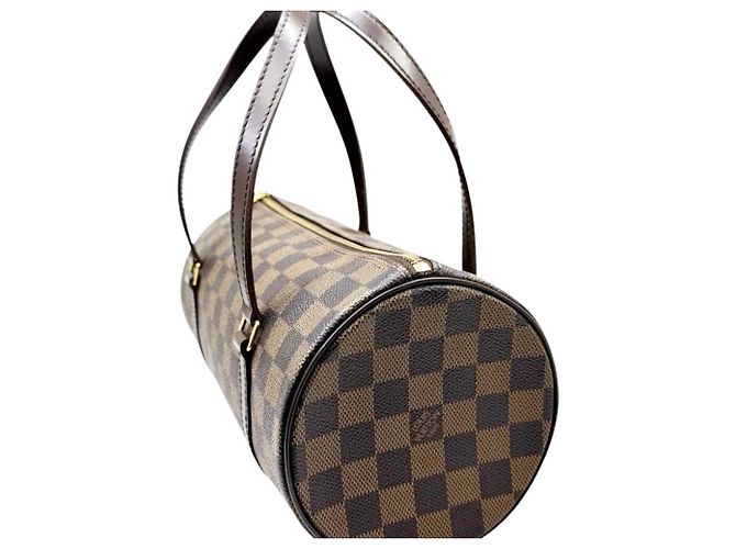 Borsa Louis Vuitton Damier Papillon 26 Marrone Damier ebene - vista 7