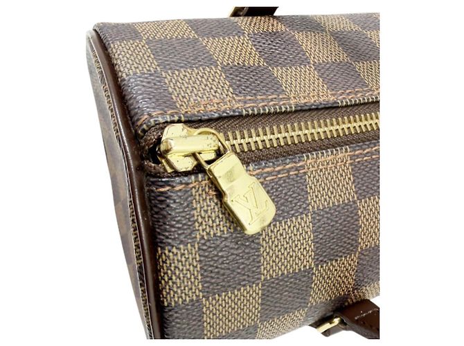 Borsa Louis Vuitton Damier Papillon 26 Marrone Damier ebene - vista 8