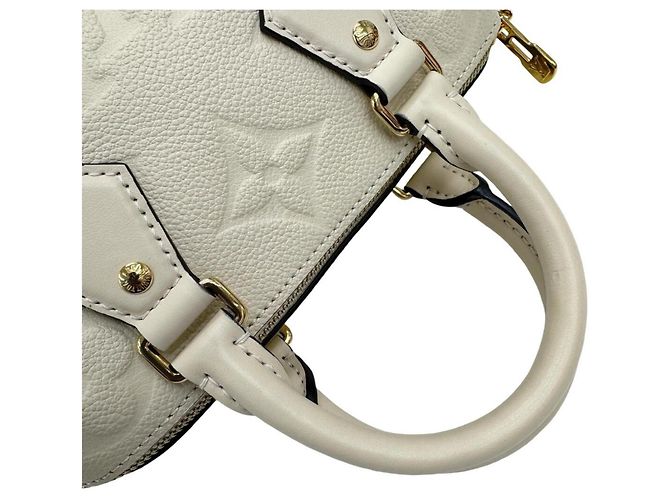 Louis Vuitton Speedy Bandoulière 25 Boston Bag Beige Crudo - vista 12