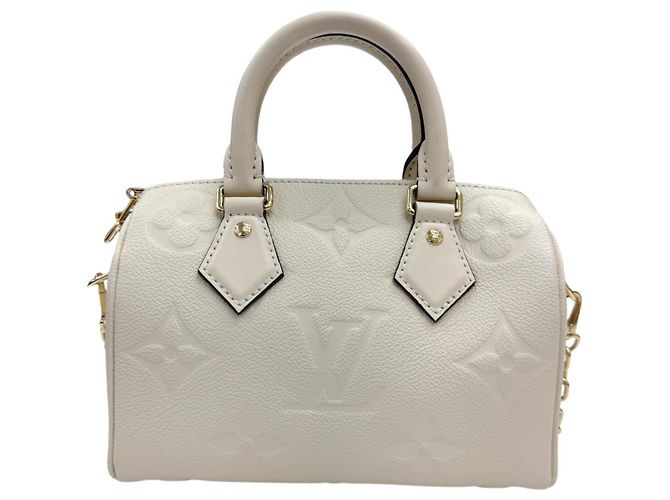 Louis Vuitton Speedy Bandoulière 25 Boston Bag Beige Crudo - vista 2