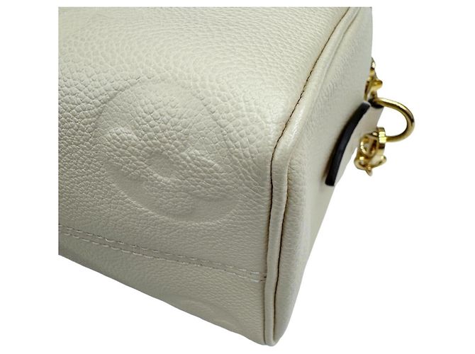 Louis Vuitton Speedy Bandoulière 25 Boston Bag Beige Crudo - vista 7
