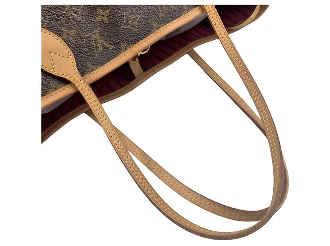 Borsa Tote Louis Vuitton Monogram Neverfull MM Marrone Rosa Monogramma - vista 10